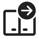 Dual Screen Arrow Right SVG Icon